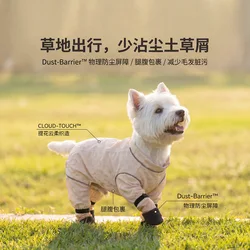 Pantalones antipolvo para perros pequeños con chaleco anti-suciedad