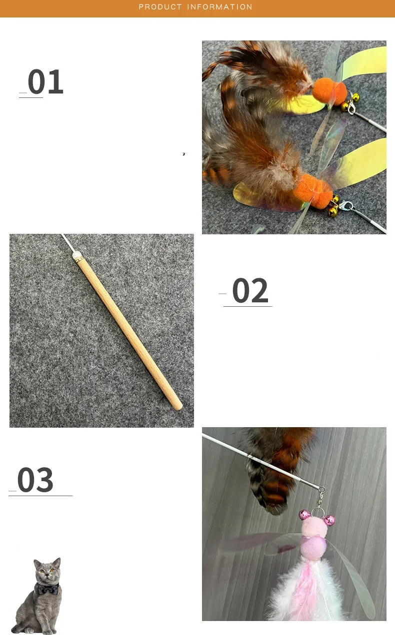 Juguete interactivo con campana para gatitos