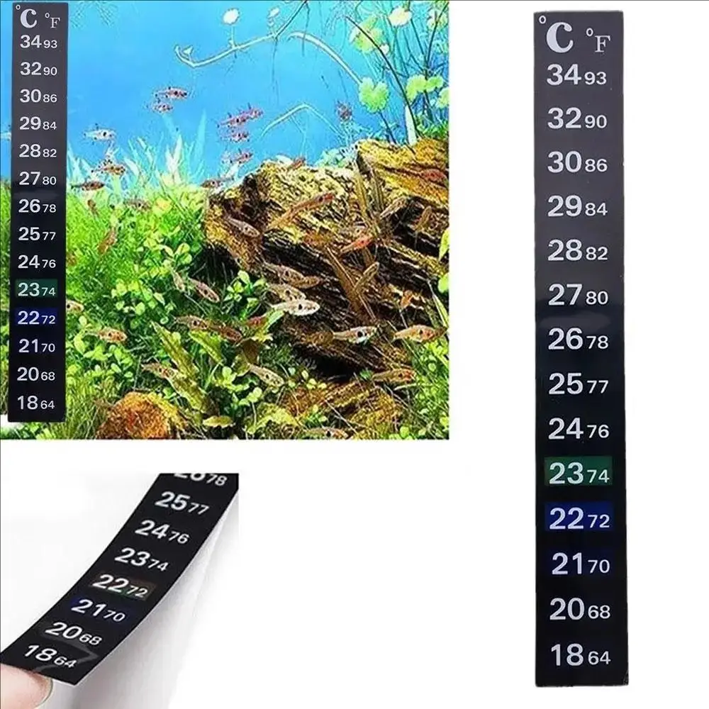 Termómetro adhesivo para acuario con doble escala y medición precisa - imagen 5