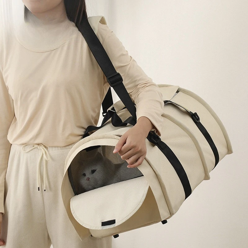 Mochila transporte gatos cruzada gran capacidad