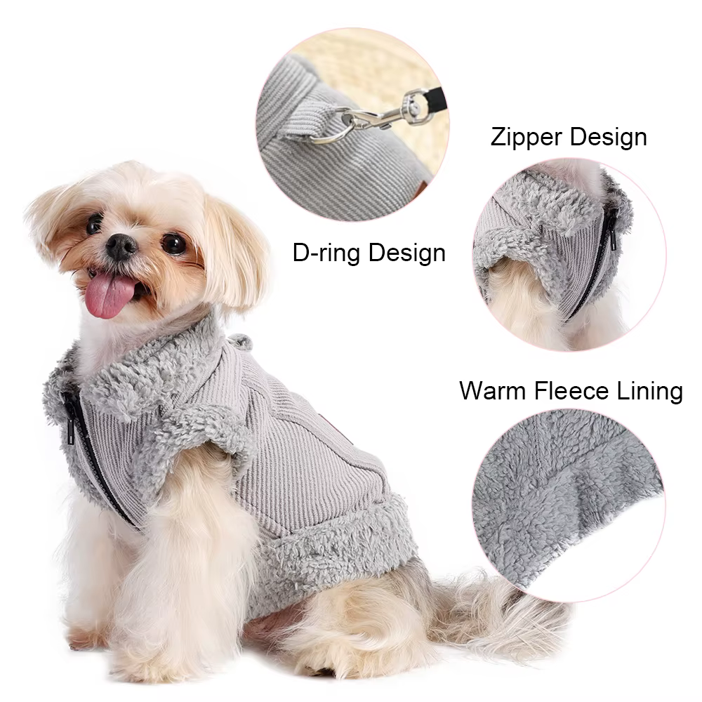Abrigo polar cálido para Chihuahua, perros pequeños y gatos - imagen 3