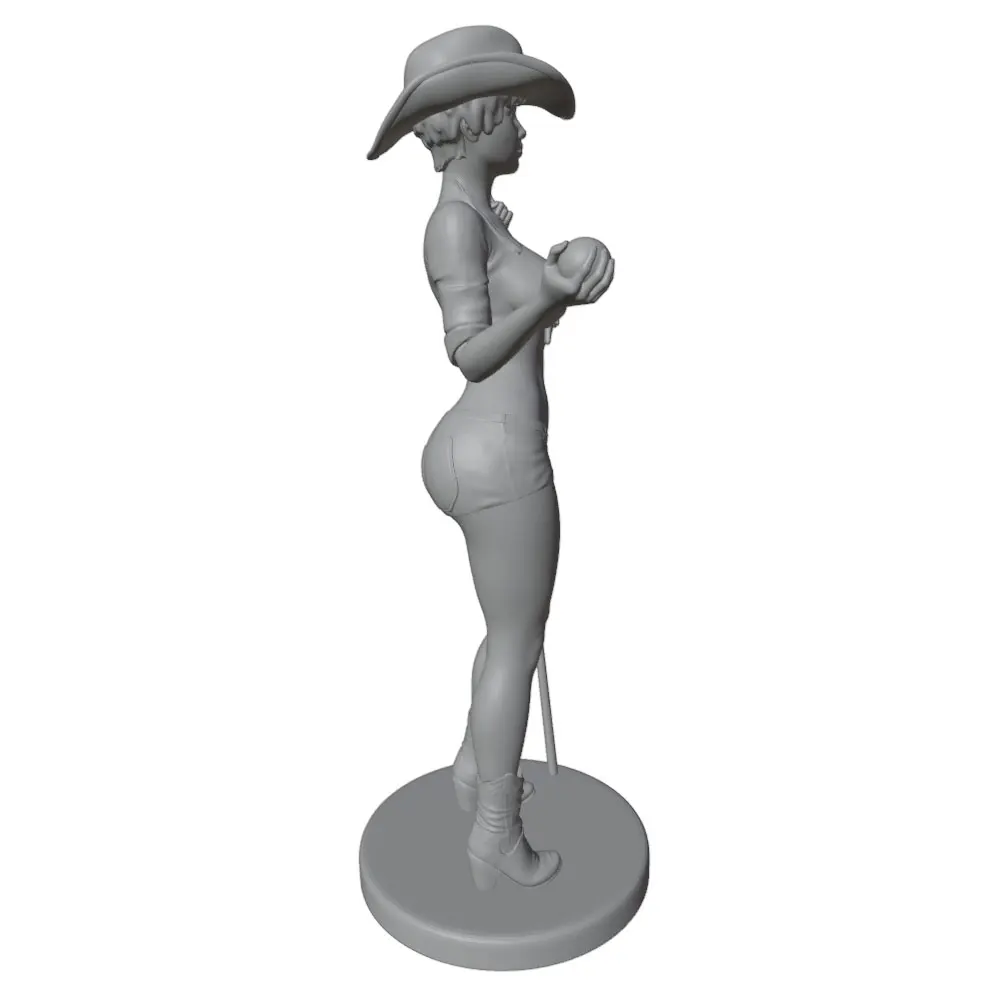 Miniatura figura impresa 3D DIY sin pintar ni montar, gris - imagen 2
