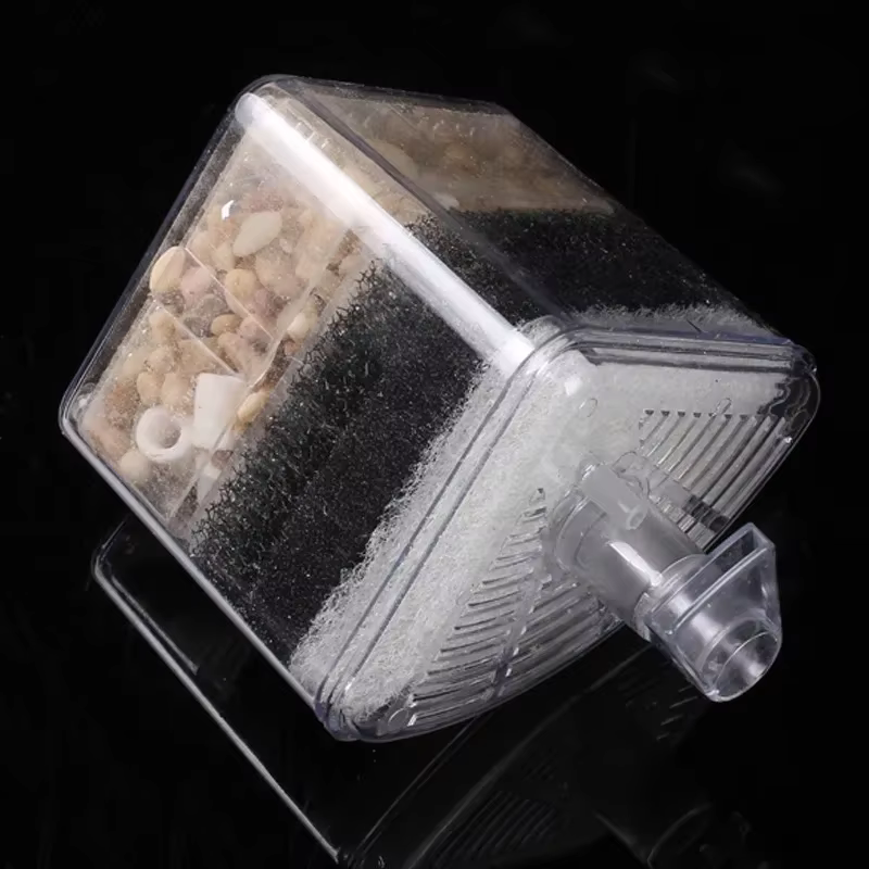 Filtro de esquina de aire para acuario con esponja para camarones - imagen 5