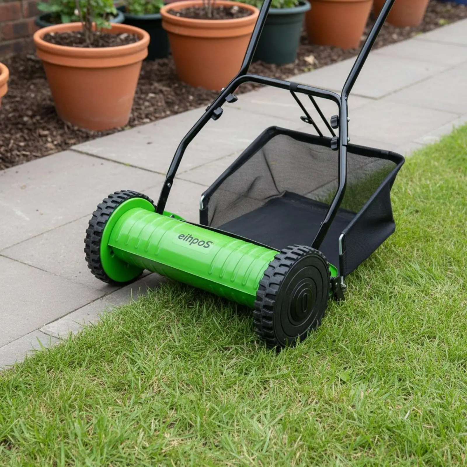 Cortacésped manual de empuje silencioso y ligero para jardín - imagen 5