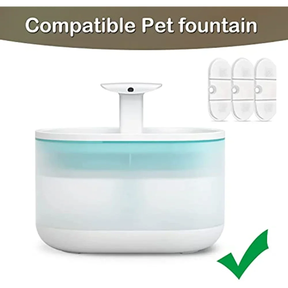 Filtro colocado en la fuente de agua para gatos