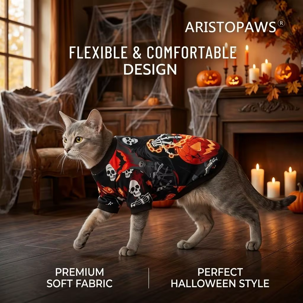 Disfraz perro calabaza skeleton