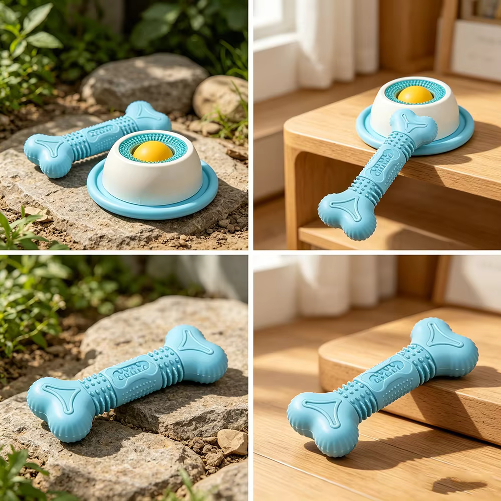 Juguete masticable para perros con forma de hueso, al desgaste - imagen 3