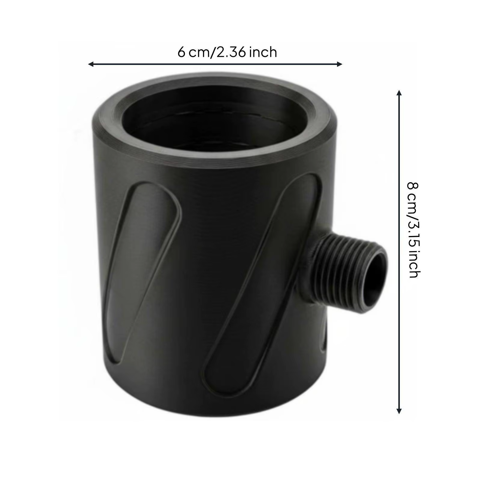 Cabezal Ducha PLA Negro – Rociador Manual Chorro Potente Baño - imagen 5