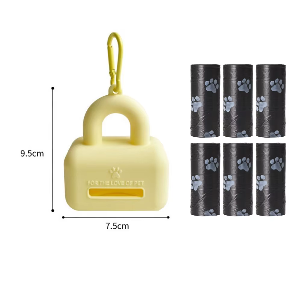 Dispensador de bolsas de silicona para mascotas miss doggy