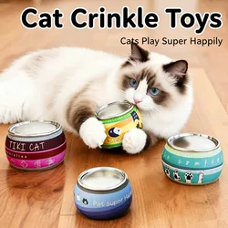Juguete para gatos con sonido y catnip natural, peluche seguro