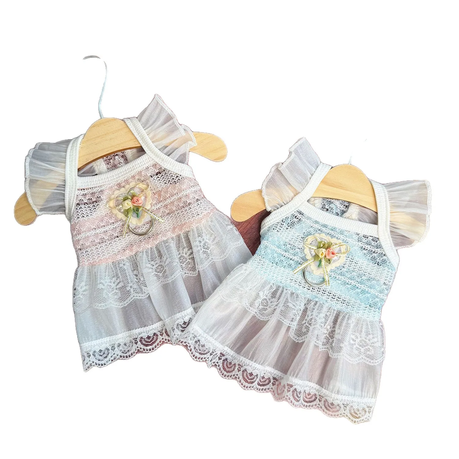 Vestido de verano transpirable para gatos y perros, malla ligera - imagen 2
