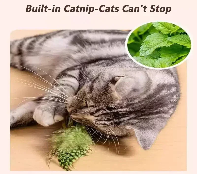 Detalle del juguete para gatos