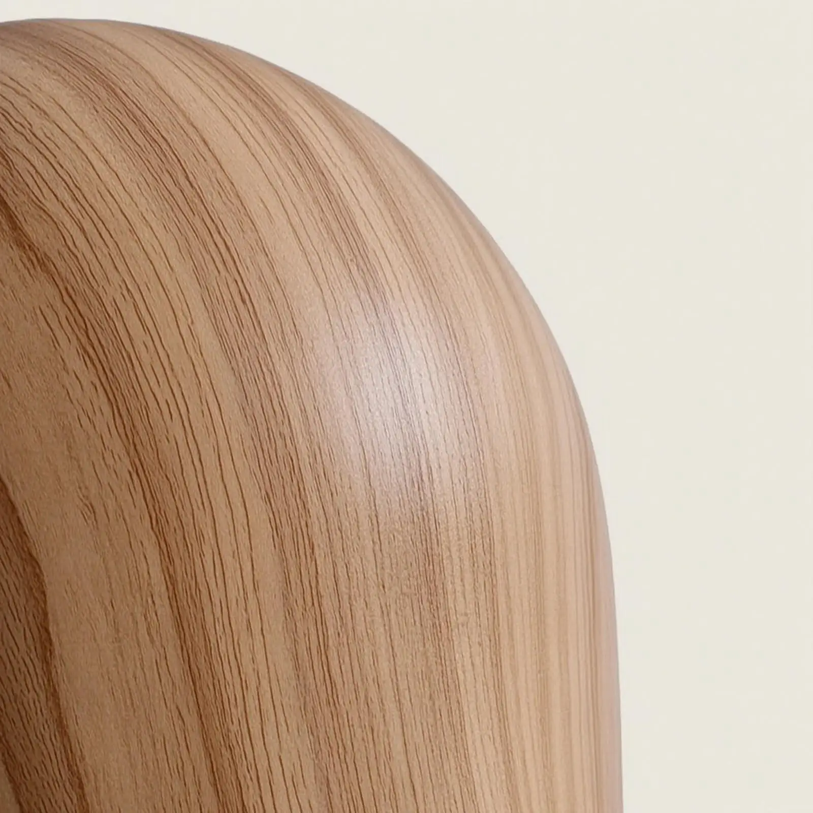 Cabeza maniquí imitación madera para exhibir sombreros – Soporte resistente - imagen 2