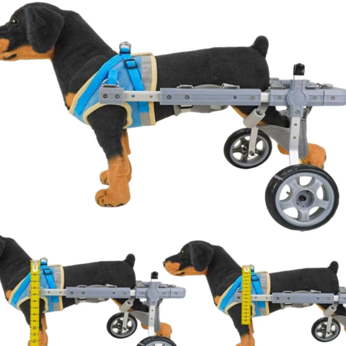 Silla de ruedas para perros y gatos – Apoyo ajustable al caminar - imagen 2