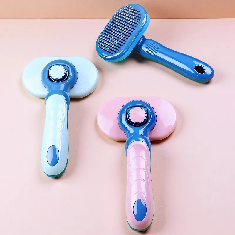 Cepillo autolimpiable para gatos y perros: peine masaje y quita-pelo - imagen 3