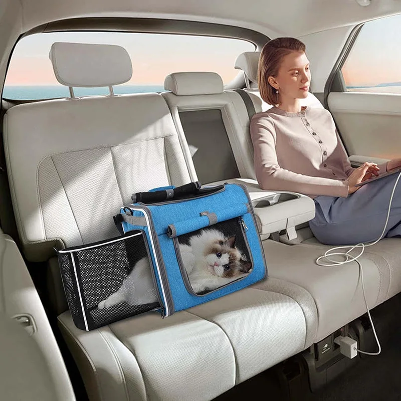 Mochila transportín transpirable para gatos y perros - imagen 3