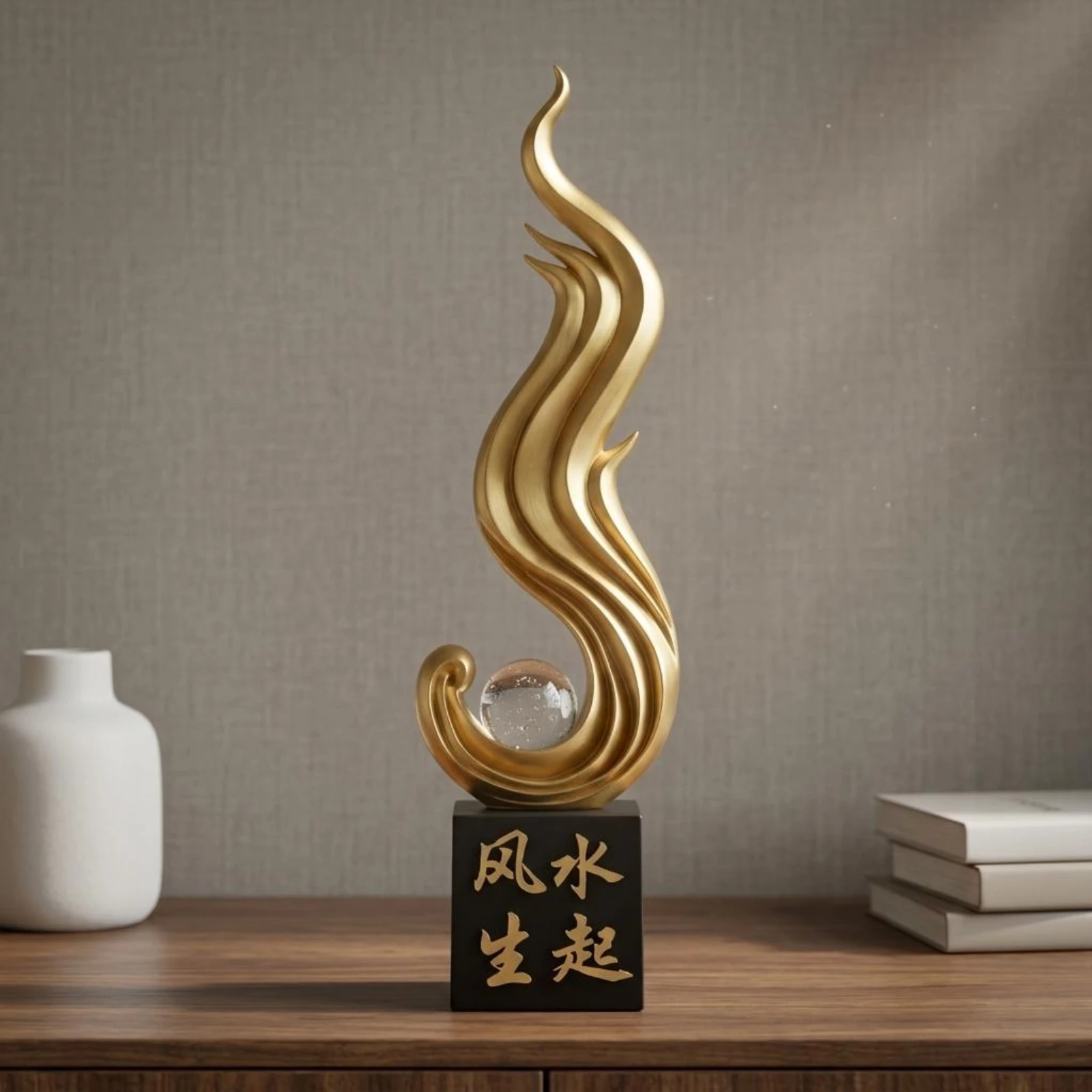 Adorno Feng Shui para escritorio: decoración ligera gatos y perros