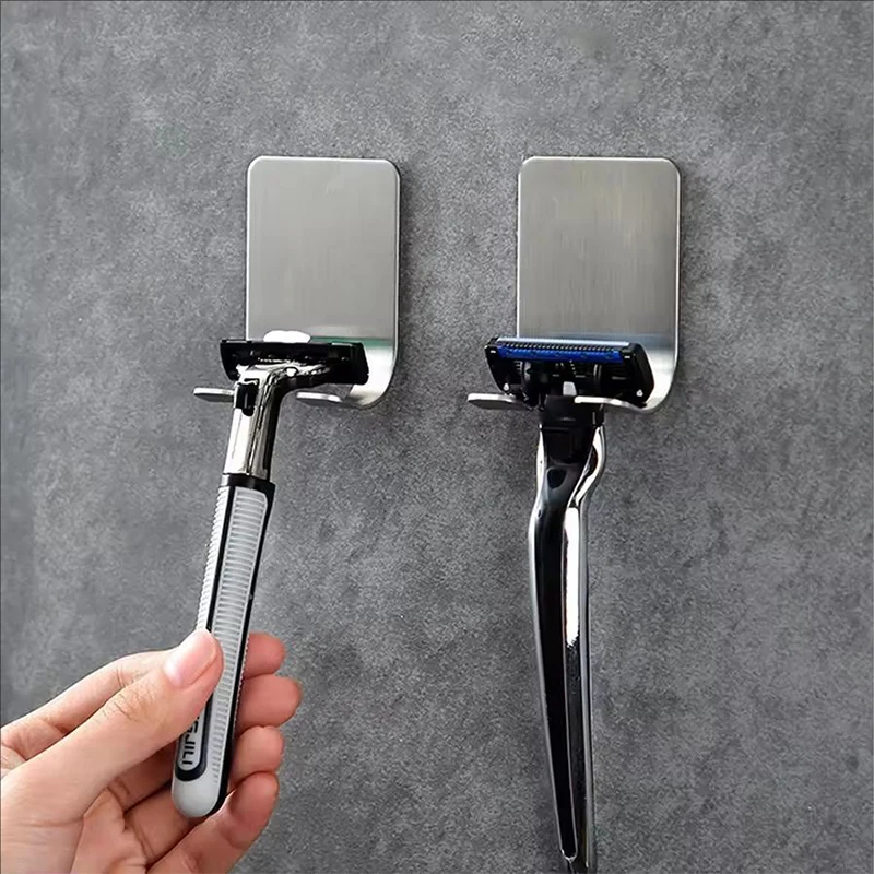 Soporte maquinilla de aseo inox para gato y perro, organizador de baño - imagen 4