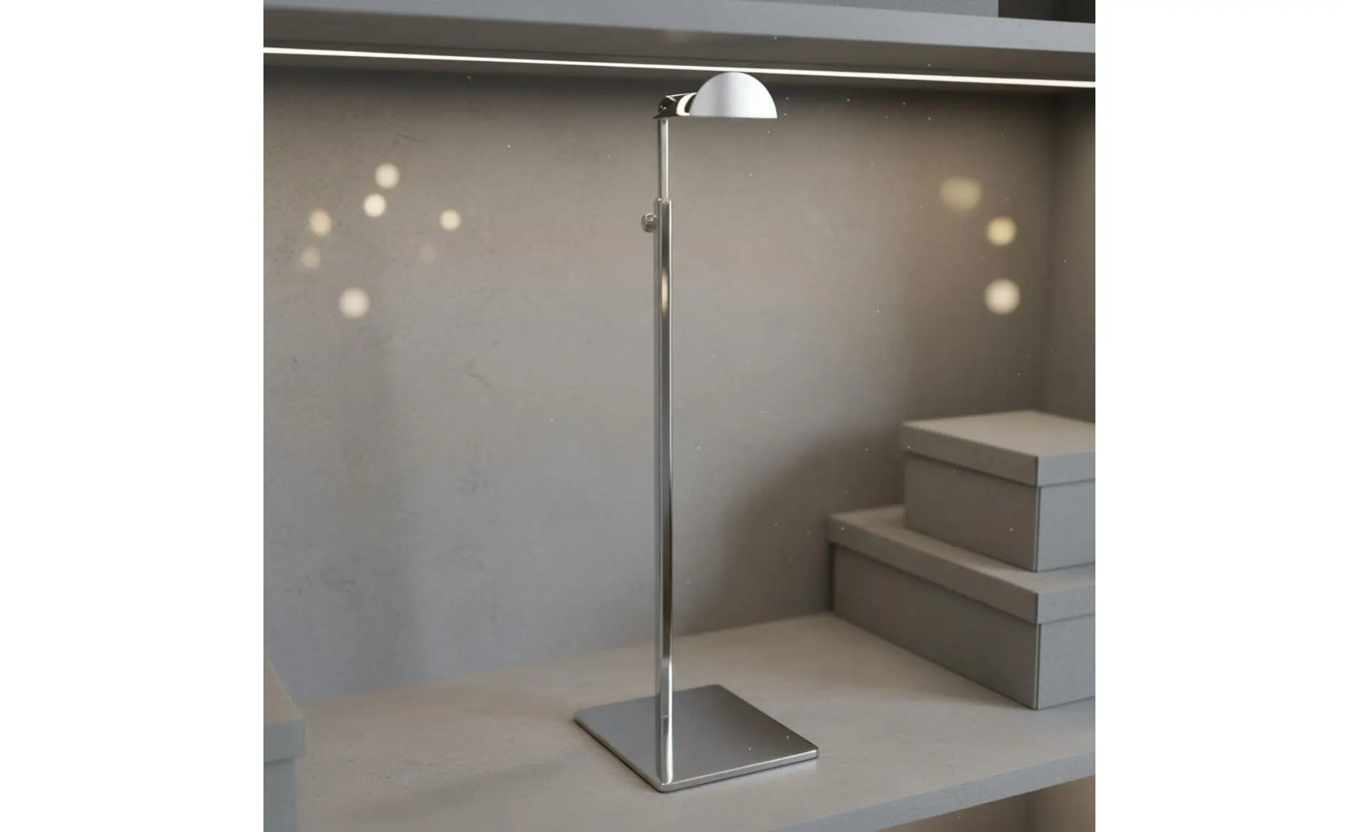 Soporte de exhibición en uso en escaparate
