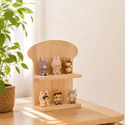 Estante de Pared para Gatos – Dos Niveles Madera Veteada