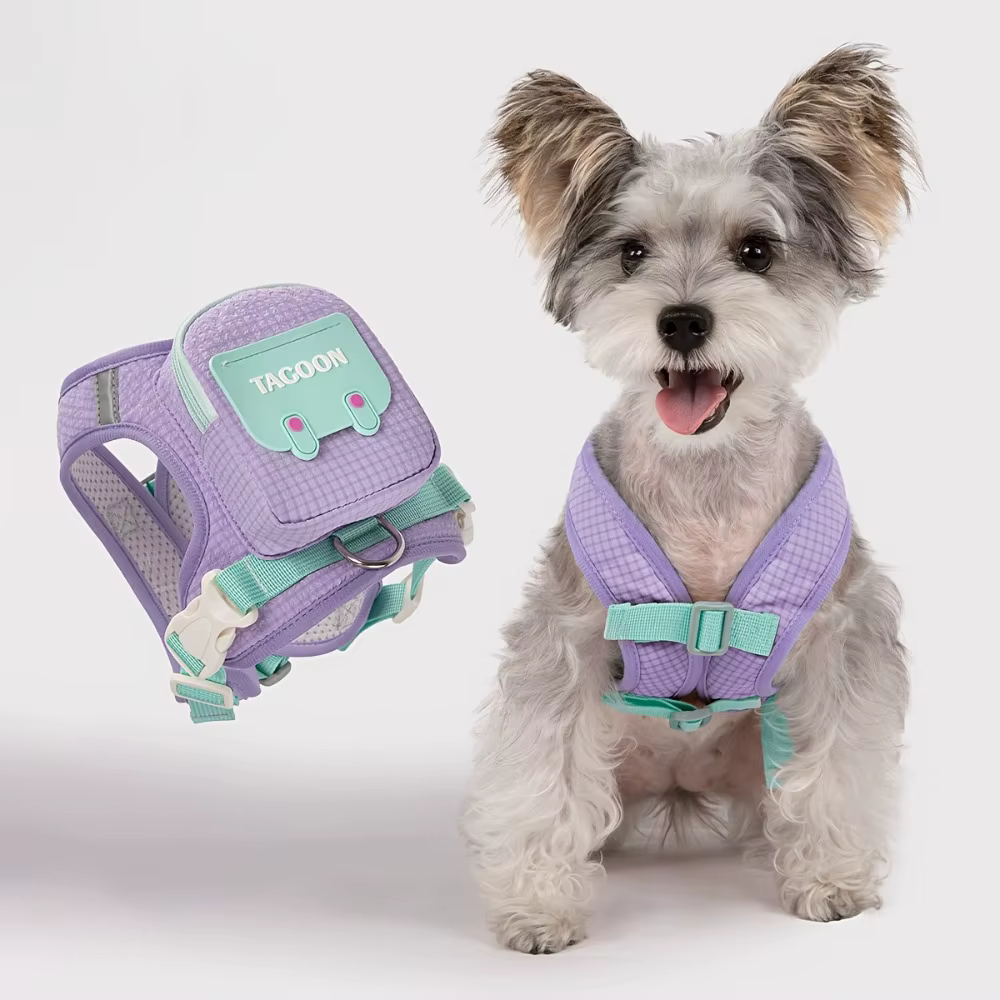 Mochila arnés antipullido chaleco ajustable reflectante para perros - imagen 3