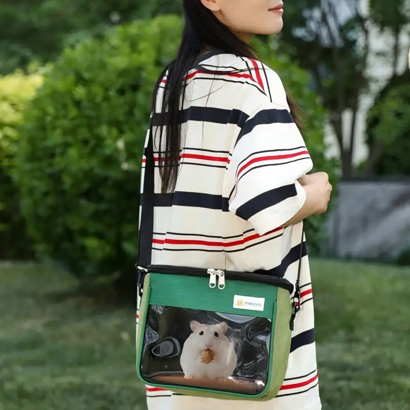 Mochila transpirable para gatitos y mascotas pequeñas con ventana