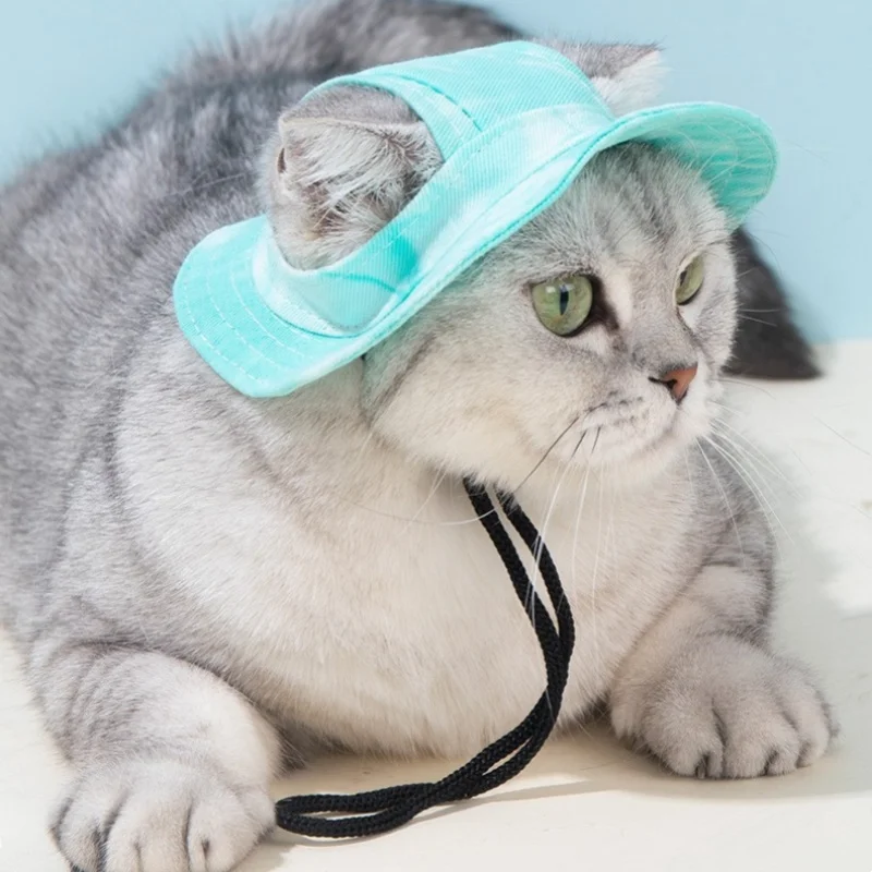 Sombrero pescador UV con orificios para orejas de gato, transpirable - imagen 2