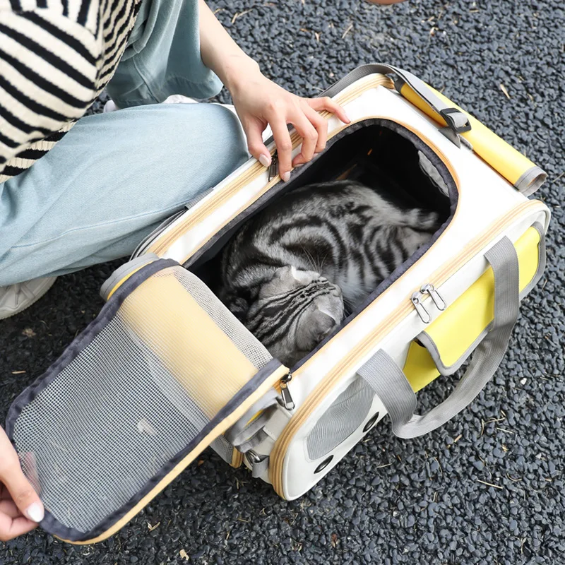 Bolsa de transporte ligera y transpirable para gatos y perros - imagen 2
