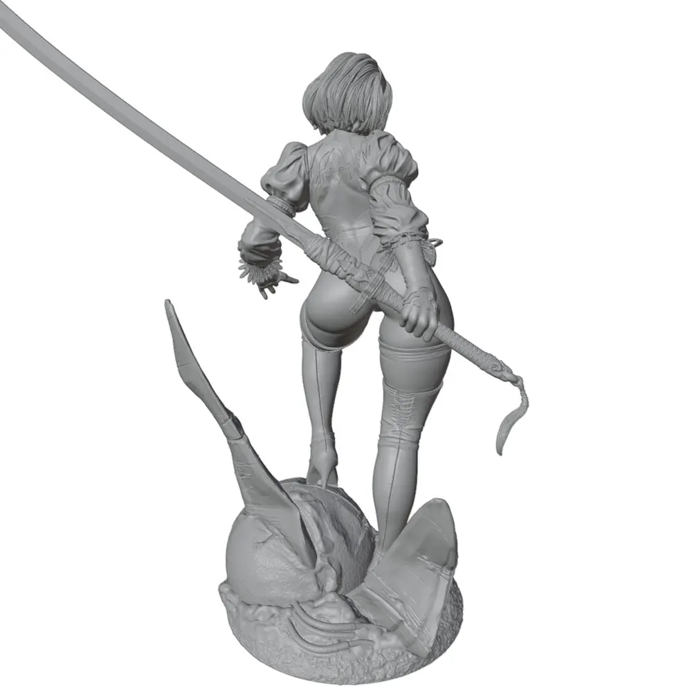 Figura Resina 1/24 Escala 75mm – Kit DIY Impreso 3D sin Pintar - imagen 3