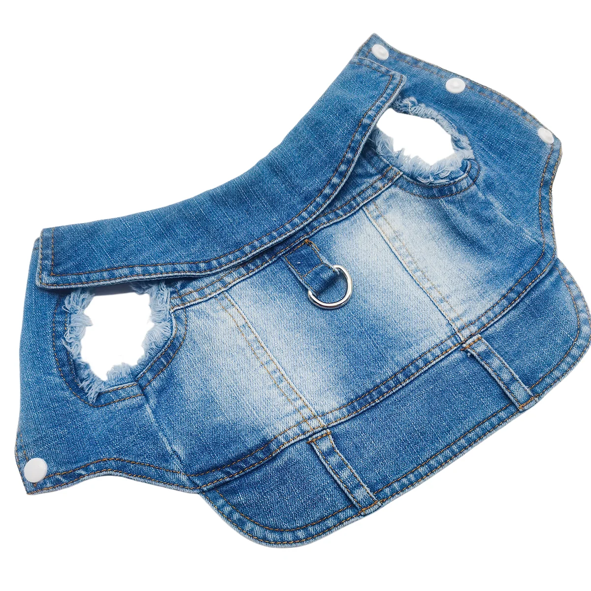 Chaleco vaquero para perro pequeño vista frontal