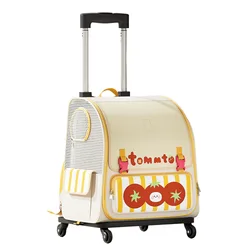 Bolsa de transporte para gatos portátil y transpirable para coche