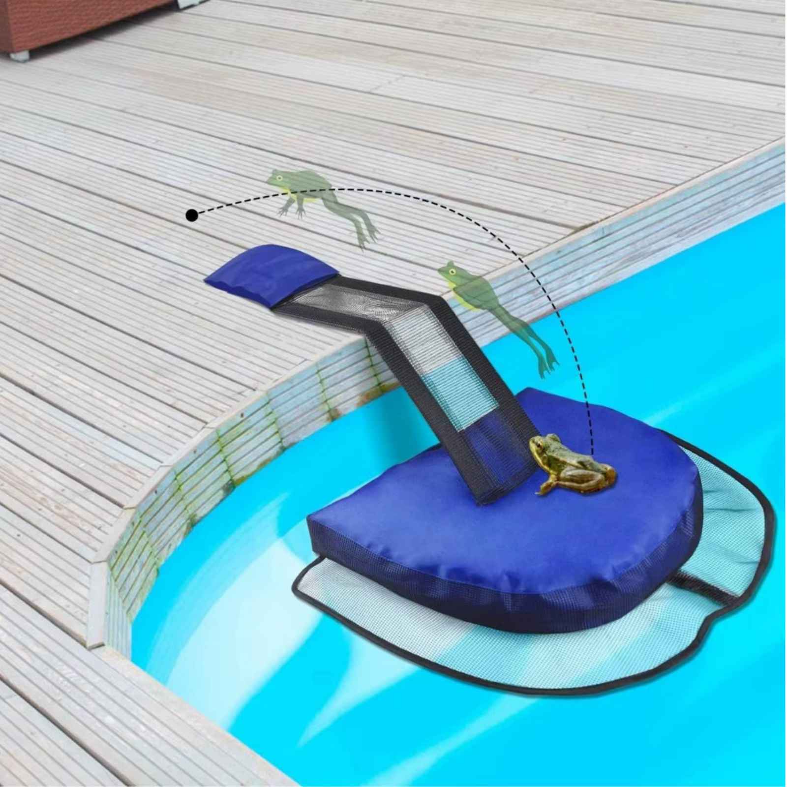 Rampa de escape para piscina – Salva animales y ranas extraíble