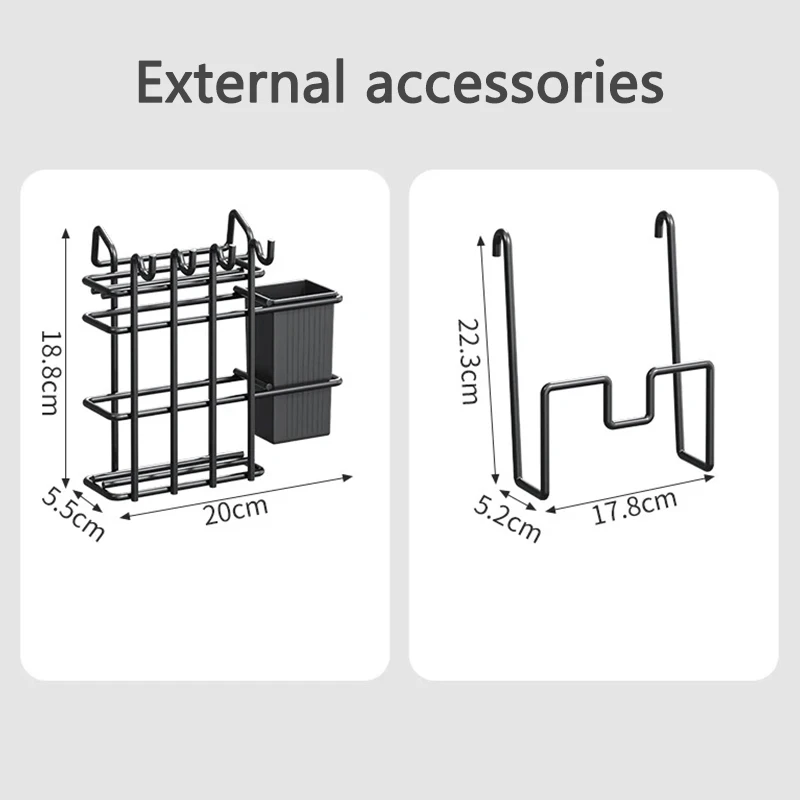 Escurridor de platos 2 niveles acero inoxidable – Soporte utensilios antiherrumbre - imagen 3