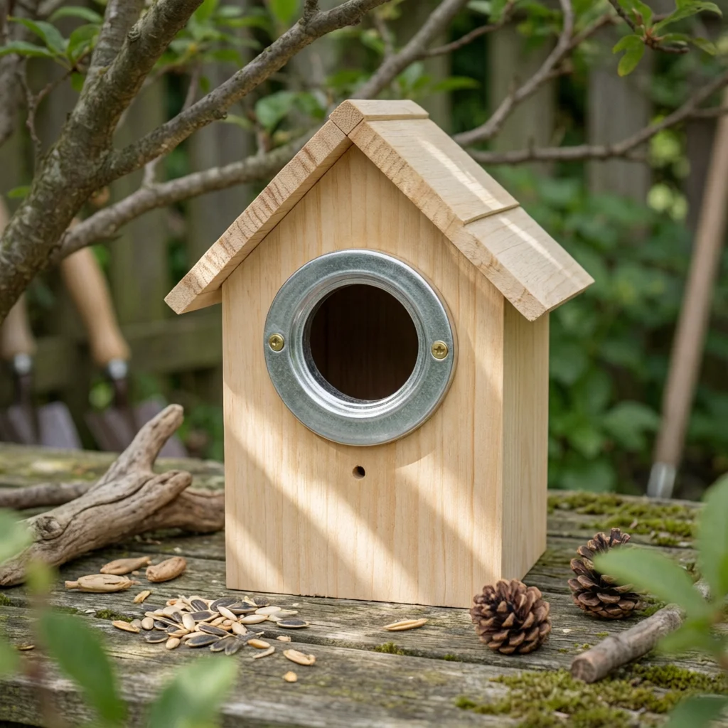 Caja de cría para loros: nido de madera cálido, fácil montaje