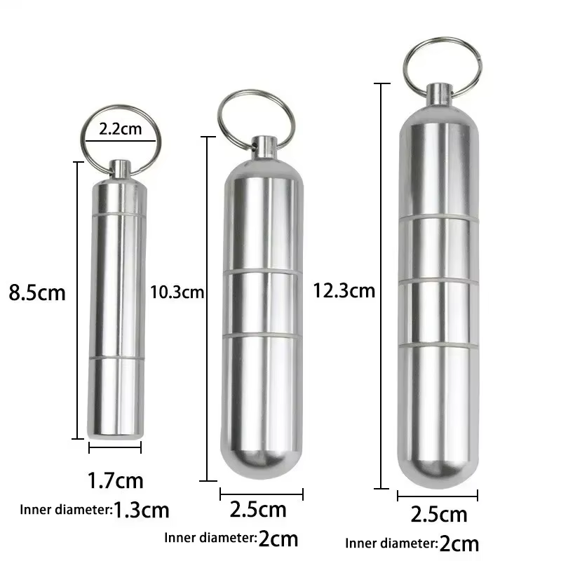 Estuche impermeable de aluminio con llavero para perro y gato - imagen 2