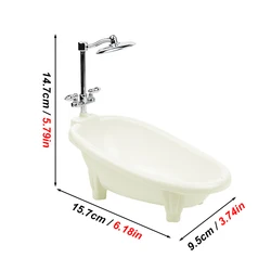 Juguete ducha en miniatura para terrario: hámster y reptiles