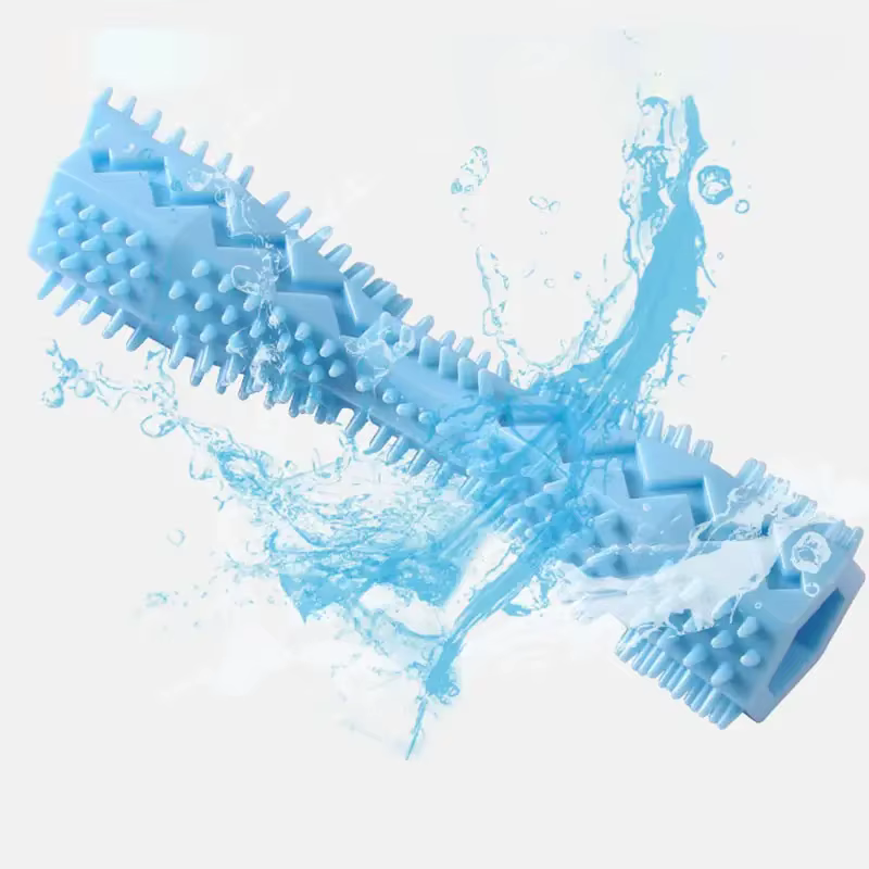 Juguete para masticar perro con bastón de goma y limpieza dental - imagen 3