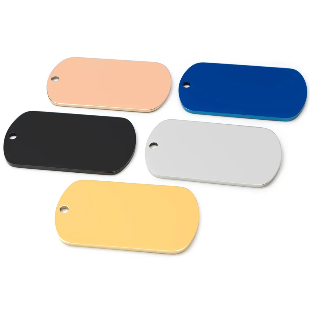Pack de 20 etiquetas personalizadas acero inoxidable
