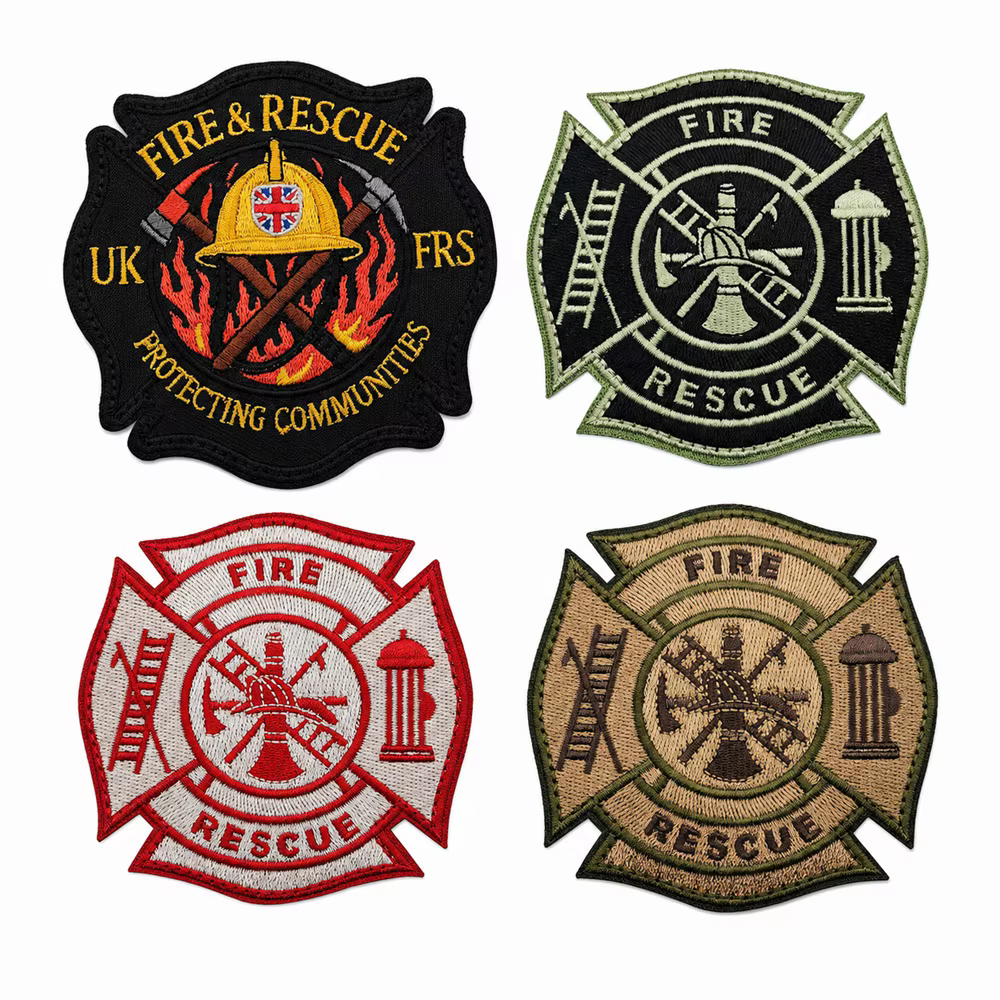 Parche bordado para perro con insignia de bombero y rescate - imagen 5