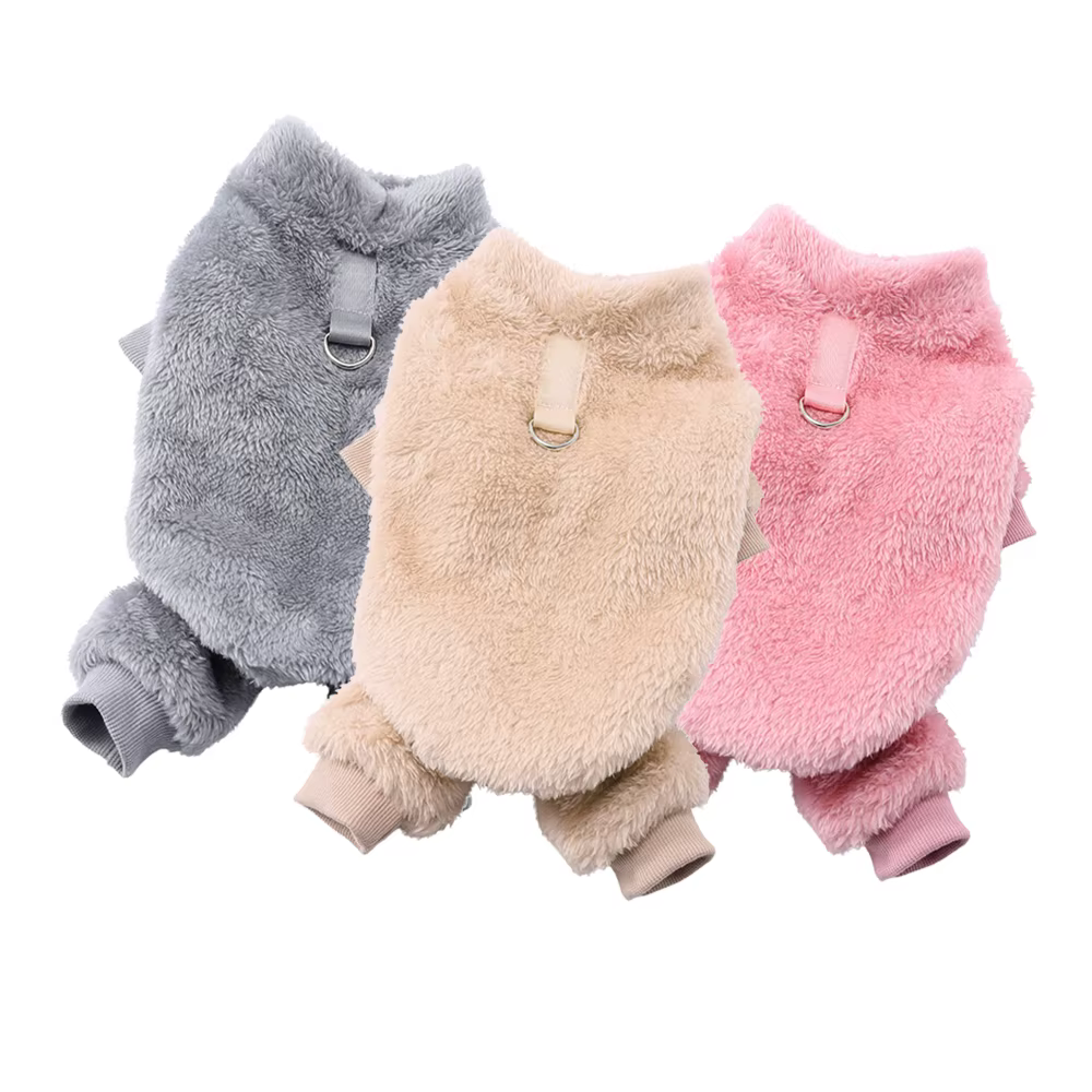 Pijama perro forro polar cálido – Mono invierno para pequeños y medianos - imagen 3