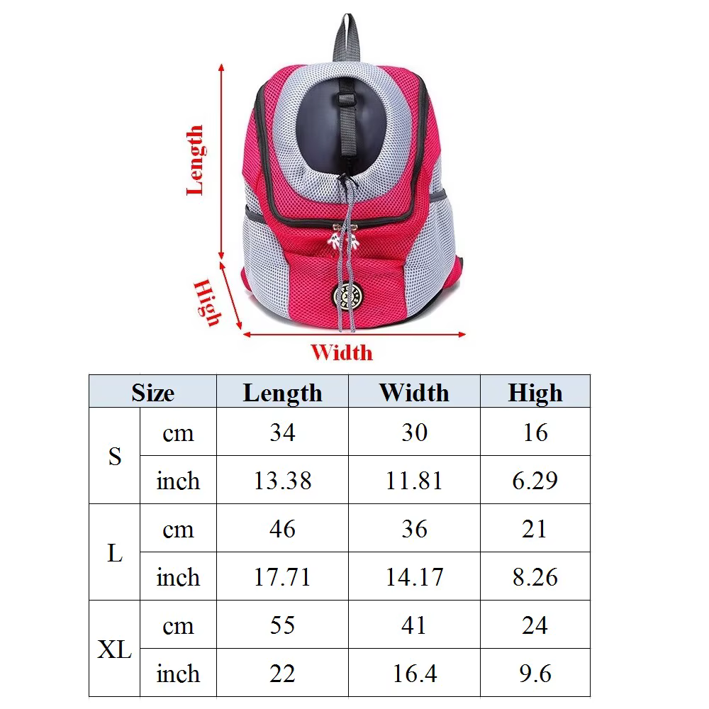 Mochila transportadora transpirable para perros y gatos con reflectantes - imagen 5