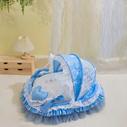 Cama de algodón fresca desmontable tipo tienda para gatos y perros