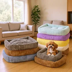 Cama ortopédica de felpa para perros – colchón alta resiliencia