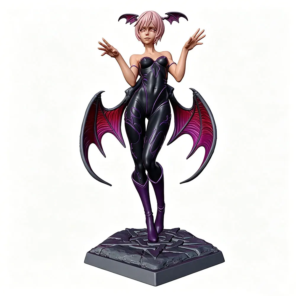 Miniatura de figura de anime impresa en 3D, modelo gris DIY