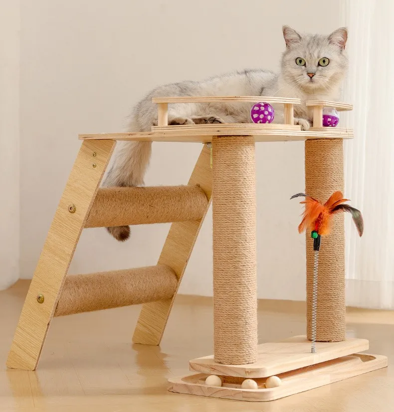 Plataformas superiores y columna de sisal