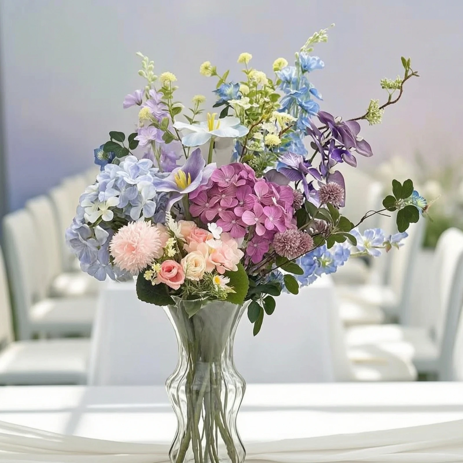Ramo de Flores Artificiales para Decoración del Hogar – Arreglo con Tallos - imagen 4