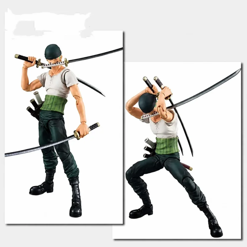 Figura Articulada Roronoa Zoro de One Piece Bandai SHF para Exhibición - imagen 5