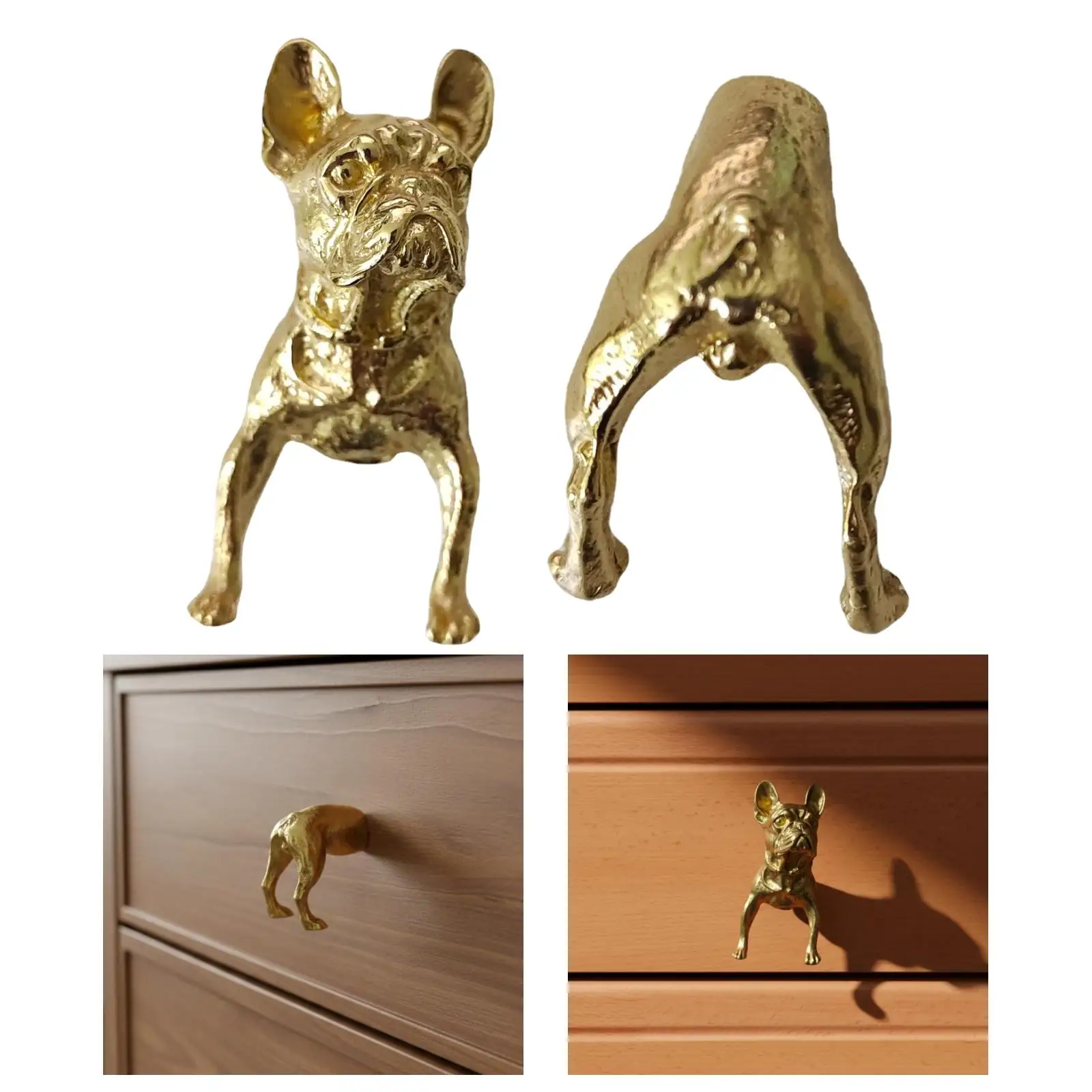 Tirador decorativo de latón de repuesto para muebles, hogar de mascotas
