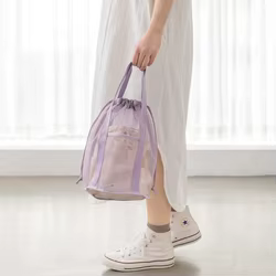 Bolsa de baño plegable y compacta con cordón – Lavado para perros