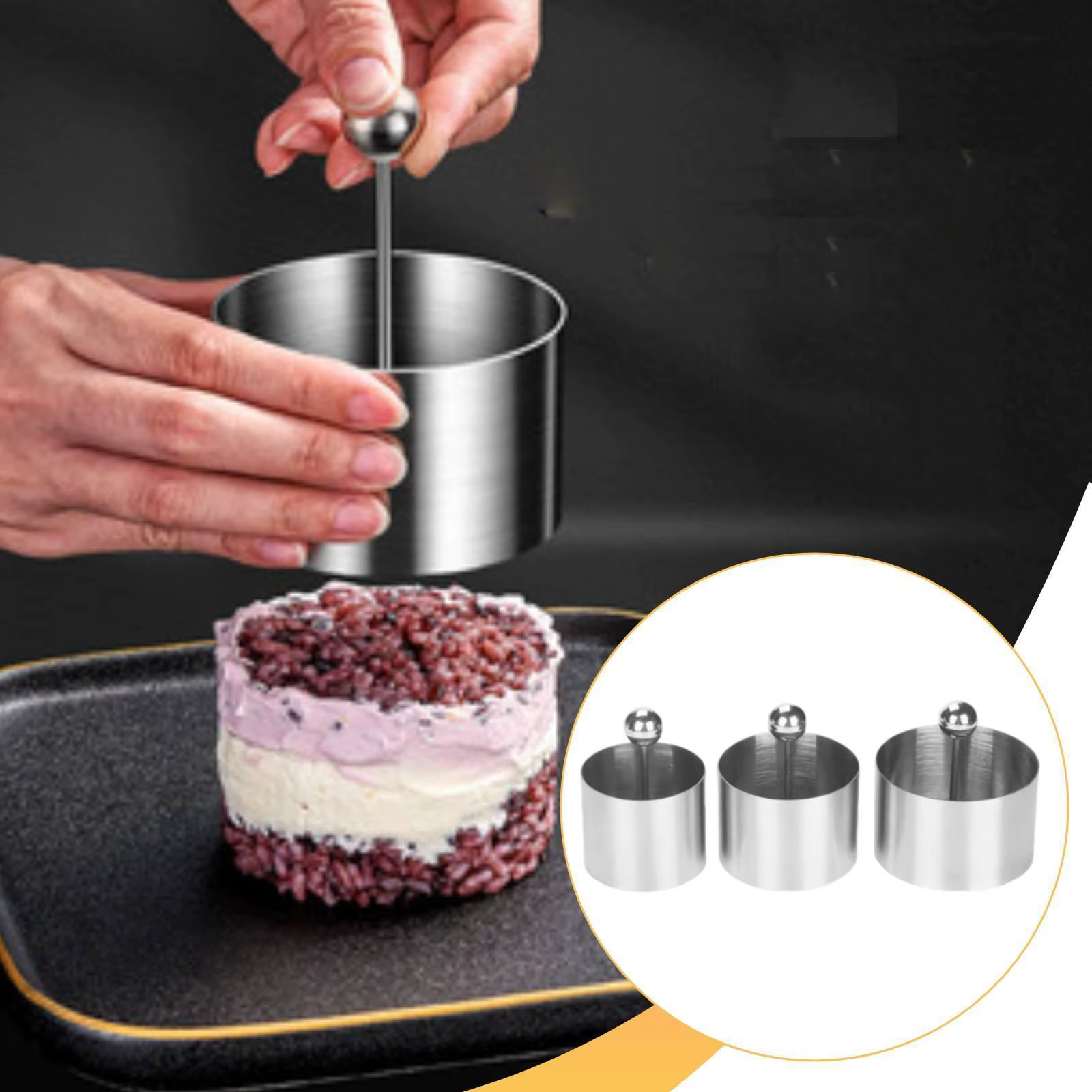 Aros de acero inoxidable para hacerles comida casera a perros y gatos - imagen 3